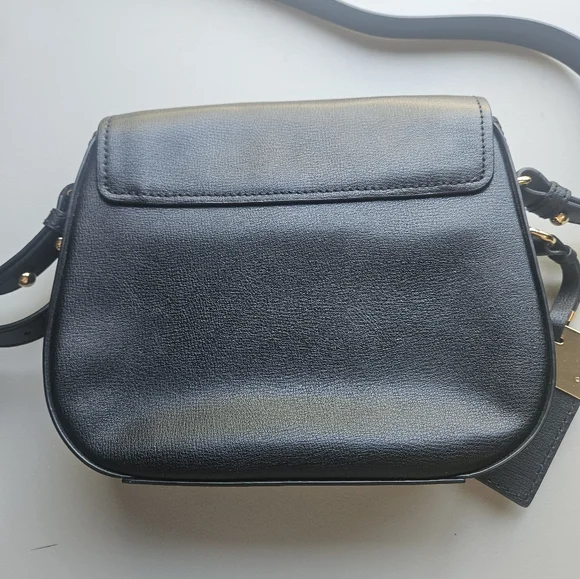 Marc Jacobs New York Mini Rider Leather Crossbody Bag In Black